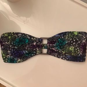 Bandeau Swim Top - Peacock size m